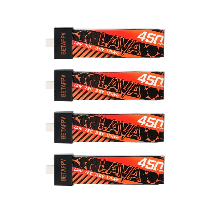 BETAFPV LAVA 1S 450mAh 75C BT2.0