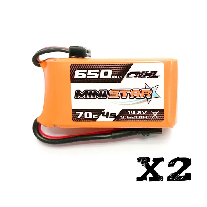 CNHL MiniStar 650mAh 14.8V 4S 70C Lipo Battery