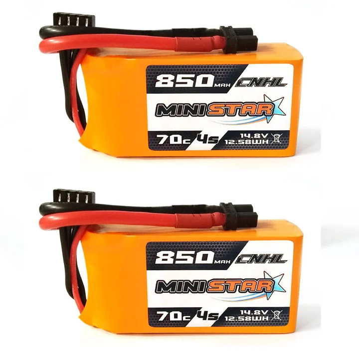 CNHL MiniStar 850mAh 14.8V 4S 70C Lipo Battery