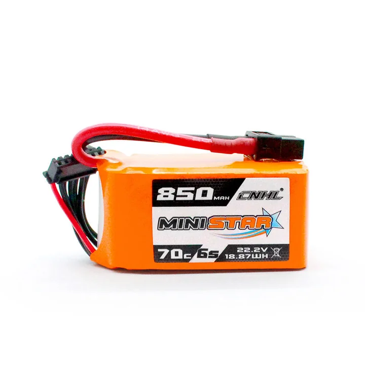 CNHL MiniStar 850mAh 22.2V 6S Lipo Battery 70C