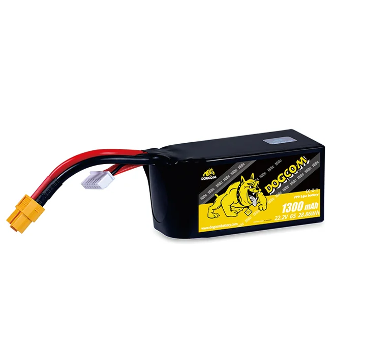 DOGCOM 1300mAh 160C 6S 22.2V battery