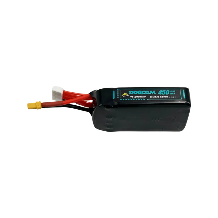 DOGCOM 450mAh 120C 22.2V 6S Lipo battery with XT30 plug