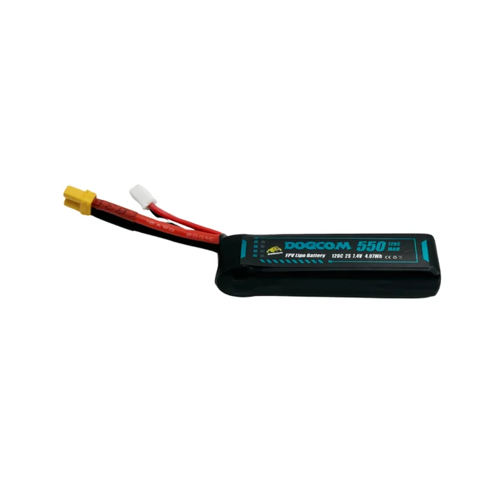 DOGCOM 550mAh 120C 7.4V 2S Lipo battery with XT30 plug