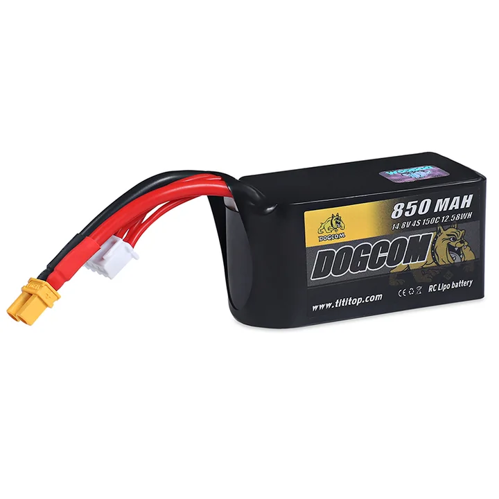 DOGCOM 850mAh 150C 14.8V 4S Lipo battery
