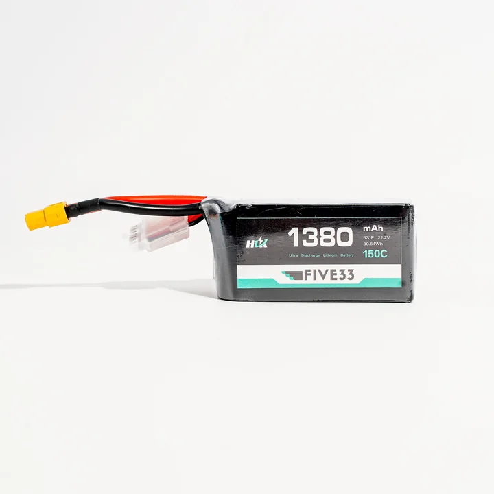 Five33 1380mAh 6S 150C Lipo
