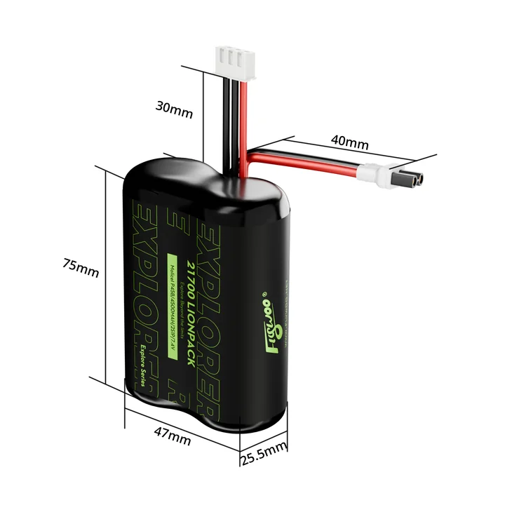 FLYWOO Explorer BAK P45D 21700 2S1P 4500mAh Lionpack Battery