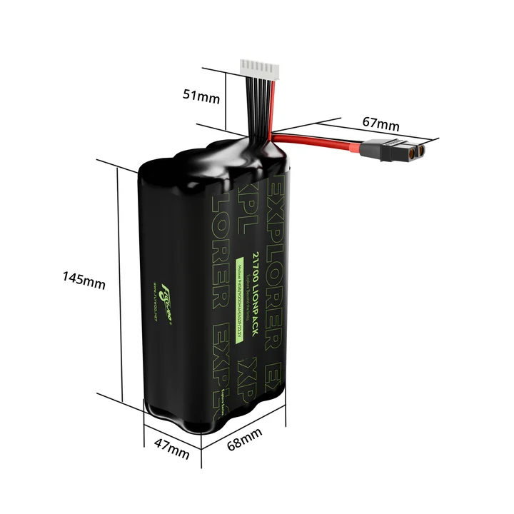 FLYWOO Explorer BAK P45D 21700 6S2P 9000mAh Lionpack Battery