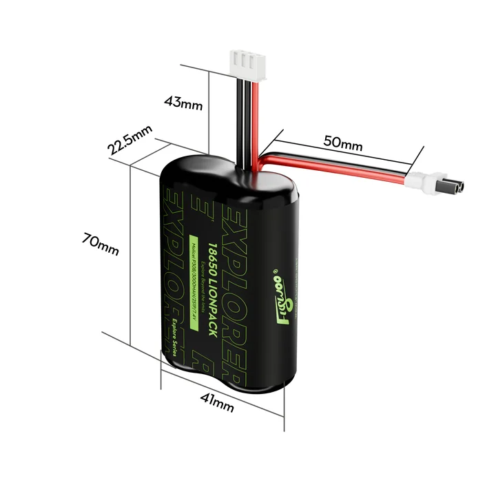FLYWOO Explorer Molicell P30B 18650 2S1P 3000mAh Lionpack Battery