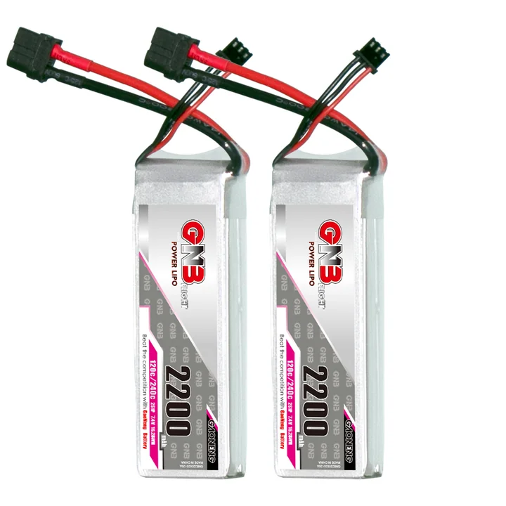 GNB 2S 7.4V 2200mAh 120C LiPo Battery XT60 Connector
