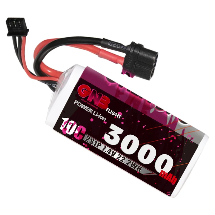 GNB 2S 7.4V 3000mAh 10C XT60 Li-ion Battery made with Sony 18650 VTC6