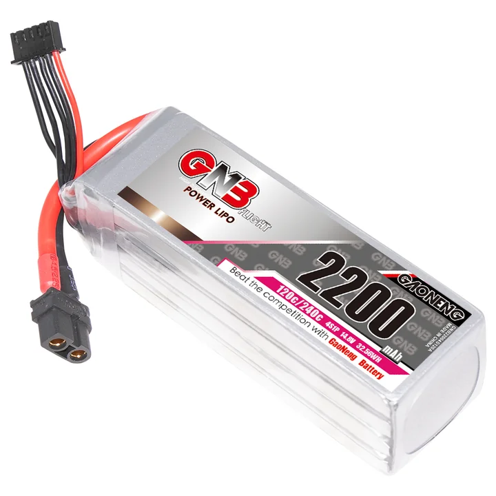 GNB 4S 14.8V 2200mAh 120C XT60 LiPo Battery