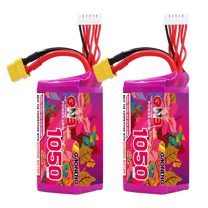 GNB 6S 22.2V 1050mAh 160C XT60 LiPo Battery