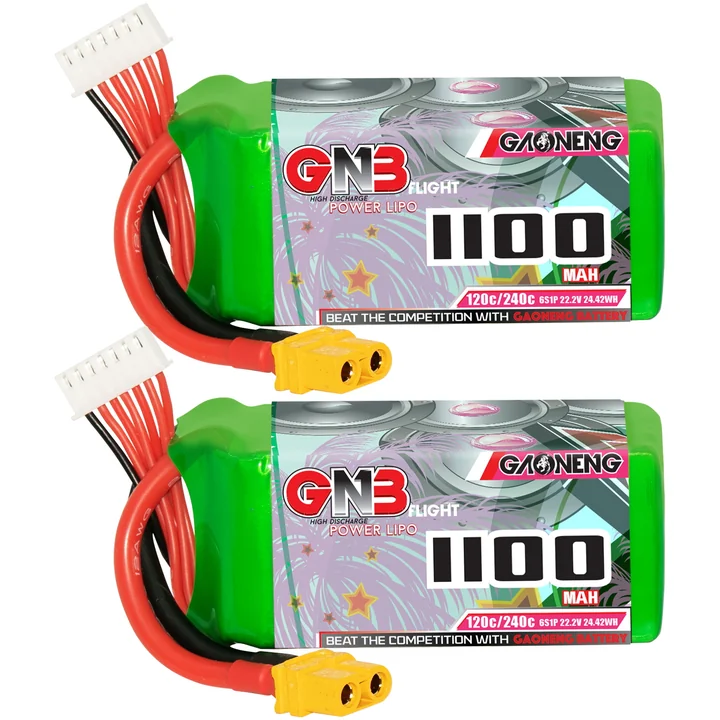 GNB 6S 22.2V 1100mAh 120C XT60 LiPo Battery