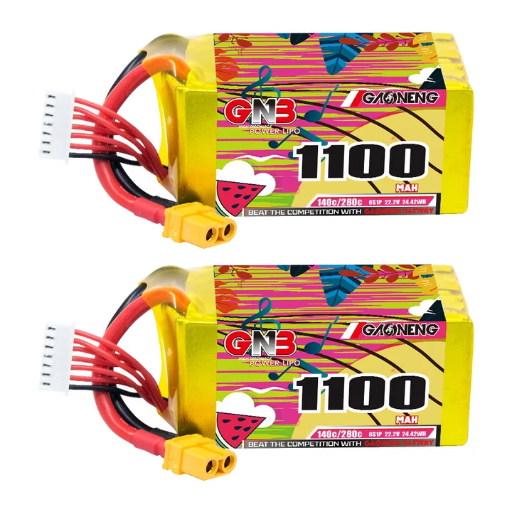 GNB 6S 22.2V 1100mAh 140C XT60 LiPo Battery