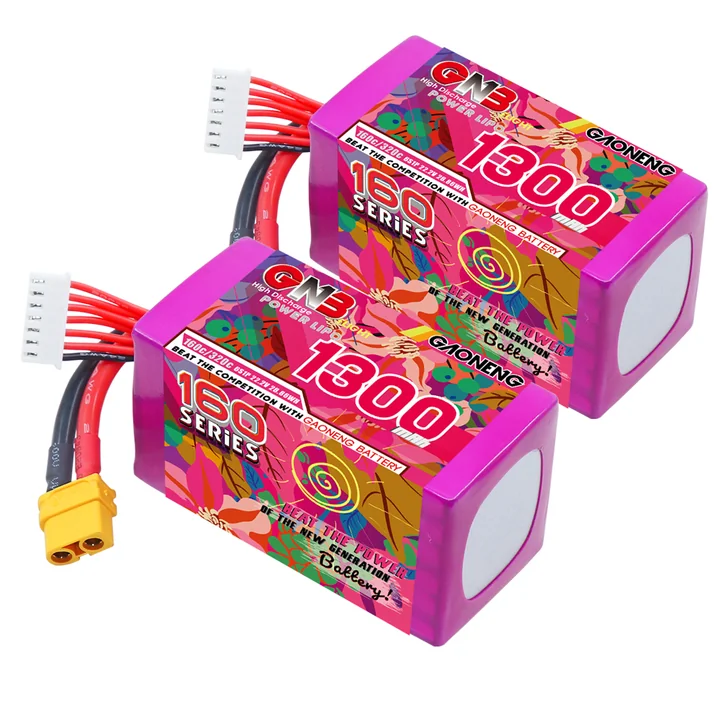 GNB 6S 22.2V 1300mAh 160C XT60 LiPo Battery