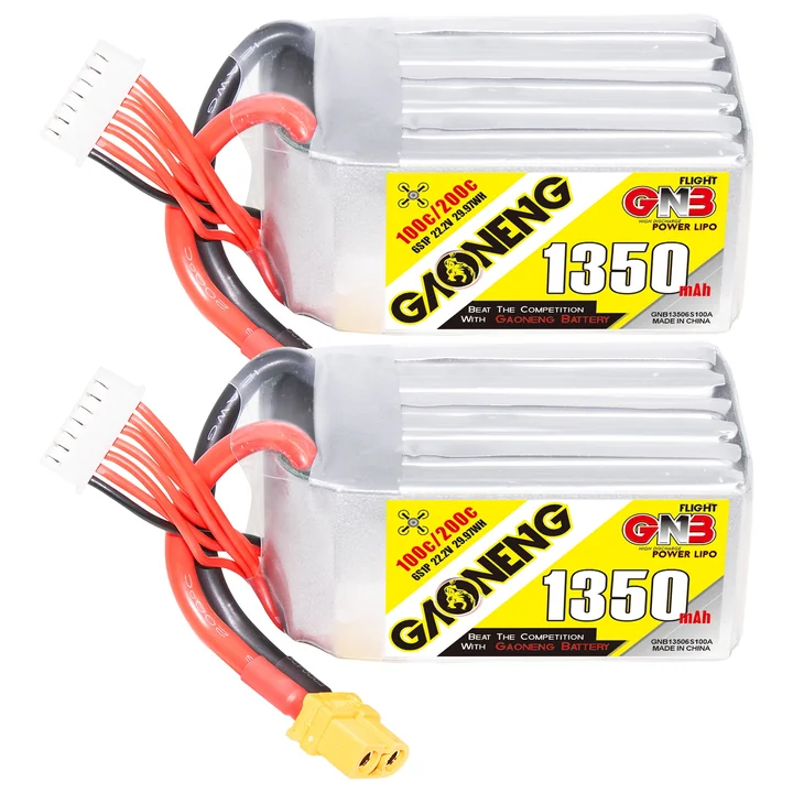 GNB 6S 22.2V 1350mAh 100C XT60 LiPo Battery