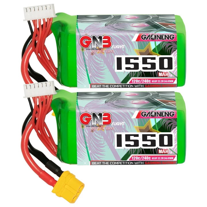 GNB 6S 22.2V 1550mAh 120C XT60 LiPo Battery