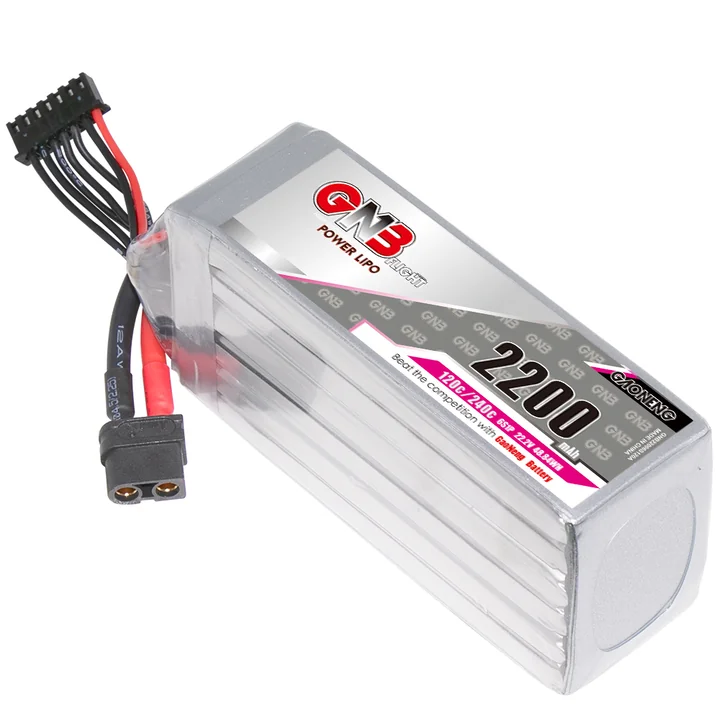 GNB 6S 22.2V 2200mAh 120C XT60 LiPo Battery
