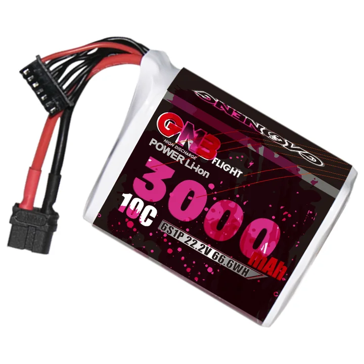 GNB 6S 22.2V 3000mAh 10C XT60 Li-ion Battery made with Sony 18650 VTC6