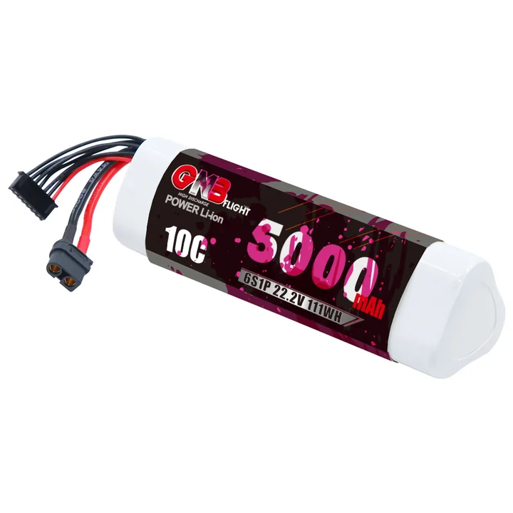 GNB 6S 22.2V 5000mAh 10C XT60 Li-ion Battery made with Samsung 21700 50S