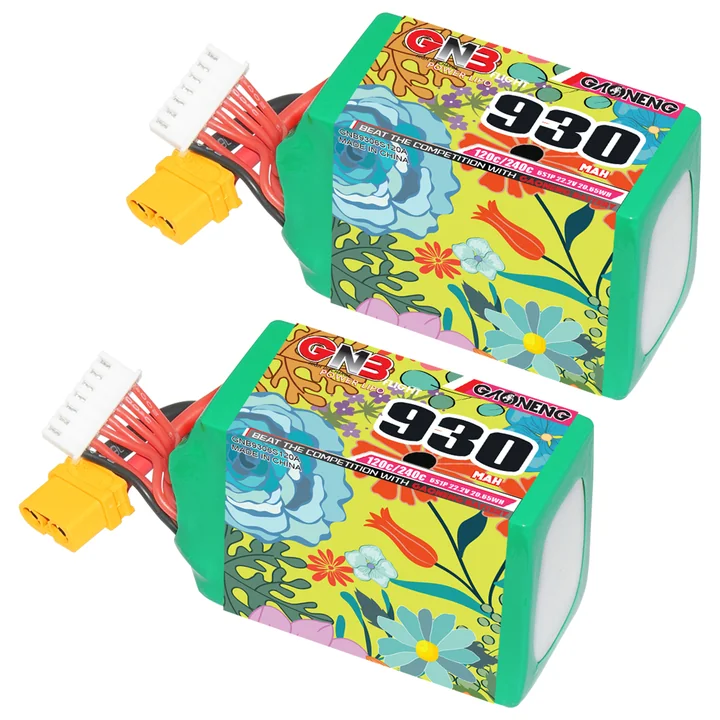 GNB 6S 22.2V 930mAh 120C XT60 Connector LiPo Battery