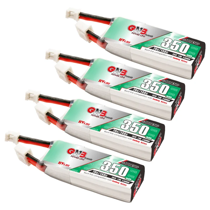 GNB LiHV 2S 7.6V 350mAh 70C LiPo Battery PH2.0