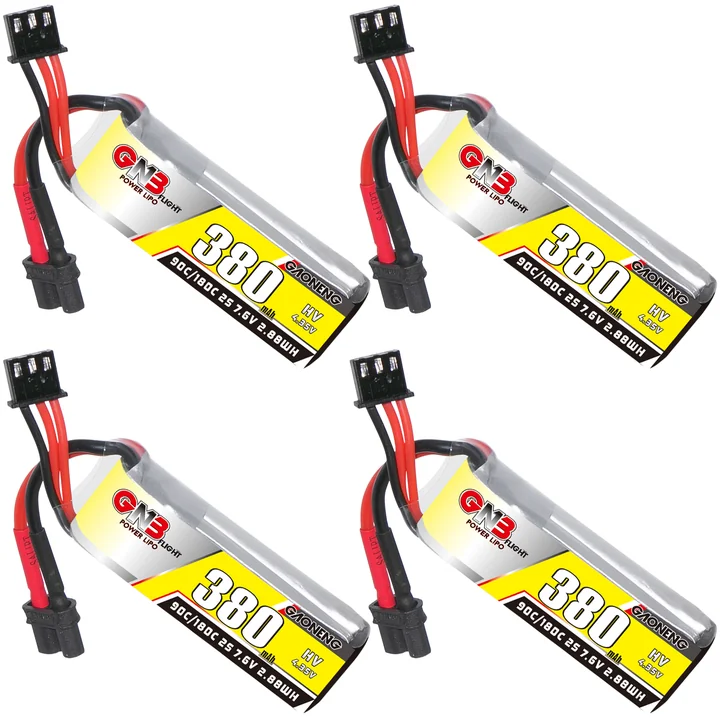 GNB LiHV 2S 7.6V 380mAh 90C XT30 LiPo Battery