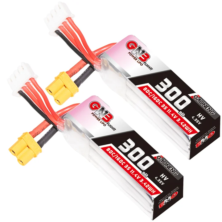 GNB LiHV 3S 11.4V 300mAh 80C XT30 LiPo Battery