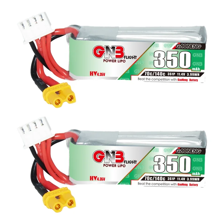 GNB LiHV 3S 11.4V 350mAh 70C XT30 LiPo Battery