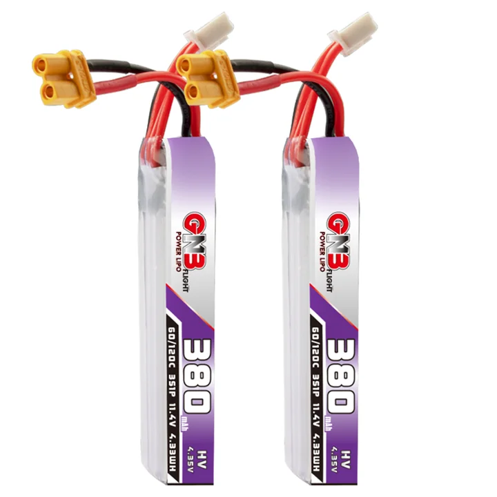GNB LiHV 3S 11.4V 380mAh 60C XT30 LiPo Battery