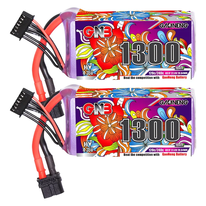 GNB LiHV 6S 22.8V 1300mAh 120C XT60 LiPo Battery