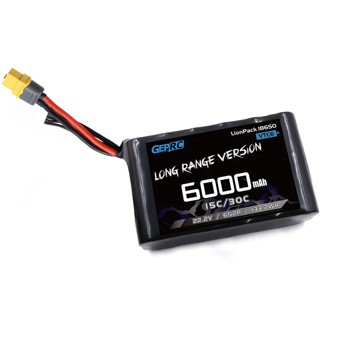 GEPRC VTC6 18650 6S2P 6000mAh XT60