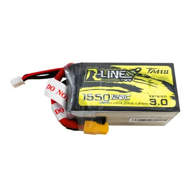 Tattu 1550mAh 5S 120C 18.5V Lipo Battery | XT60 Plug | R-Line 3.0