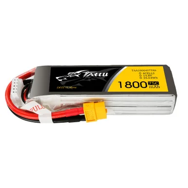Tattu 1800mAh 4S 75C 14.8V Lipo Battery | XT60 Plug | FPV Classic
