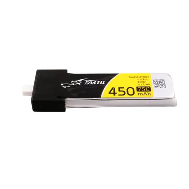 Tattu 450mAh 1S 75C 3.8V(HV) Lipo Battery | BT 2.0 Plug | FPV Classic