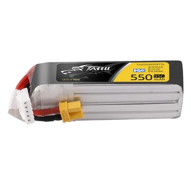 Tattu 550mAh 4S 95C 15.2V(HV) Long Lipo Battery | XT30 Plug | FPV Classic