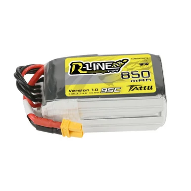 Tattu 850mAh 4S 95C 14.8V Lipo Battery | XT30 Plug | R-Line 1.0