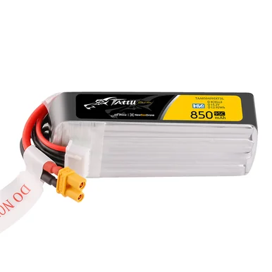 Tattu 850mAh 4S 95C 15.2V(HV) Long Lipo Battery | XT30 Plug | FPV Classic