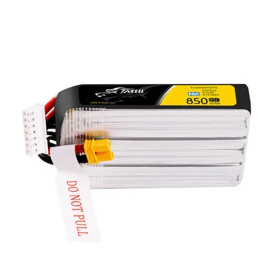 Tattu 850mAh 6S 95C 22.8V(HV) Long Lipo Battery | XT30 Plug | FPV Classic