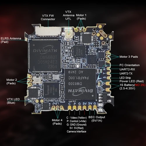 HDZero AIO5 · FC + ESC + ELRS + VTX