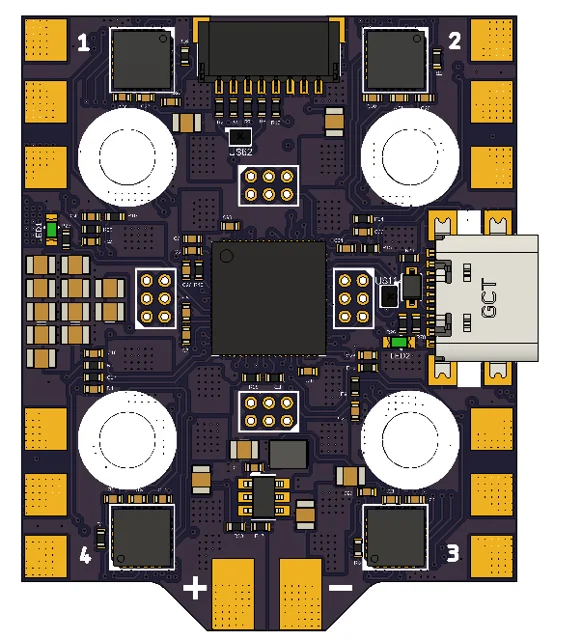 FETtec SFOC 4-in-1 ESC 50A