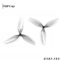 HQProp 2.5×1.1×3 · 1.2 mm shaft